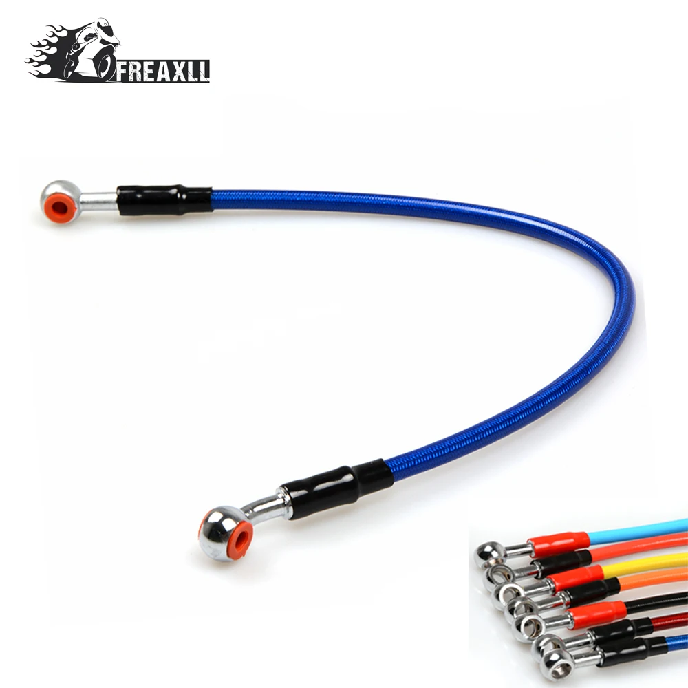 450Mm Universale Moto Freno Olio Tubo Flessibile Tubo Idraulico Rinforzato Plastica In Acciaio Inox Per Kawasak Yamaha Bmw