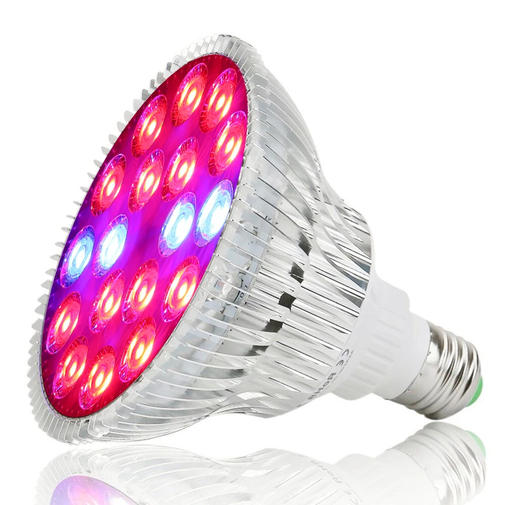  5pcs/Lot 54W Full Spectrum LED Grow Light UV IR AC85~265V E27 Growth Lamp for Indoor Hydroponics Fl - 32954415761