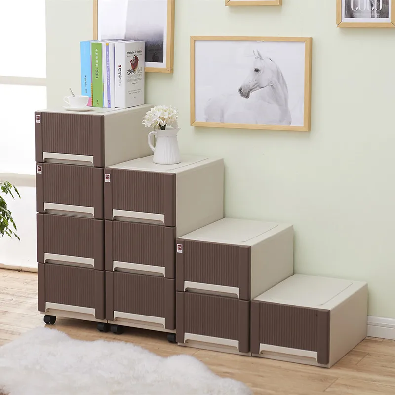 

1PCS Japanese plastic multi-layer debris storage box 32CM wide slit drawer storage cabinet toilet rack ZP01171719