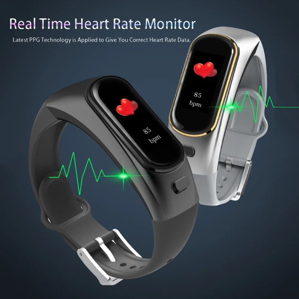 

High-end Fashion Smart Watch Bluetooth Wireless Earphone Waterproof IP67 Blood Pressure Heart Rate Monitor Smart Sports Bracelet