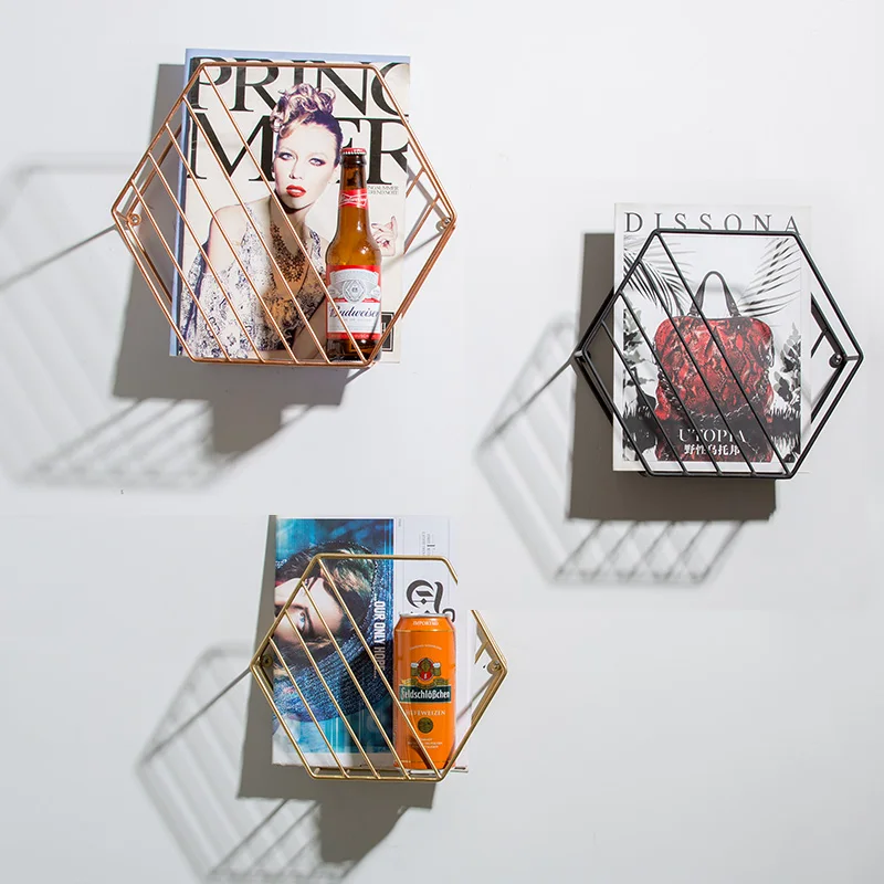 شنقا ملف حامل المنظم مسدس جدار جبل صحيفة و حامل المجلات رف