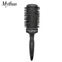 Mythus Nano технология волос Керамика круглый кисточки термальность ионной алюминиевые щетки для салона-парикмахерской щипцы завивки волос