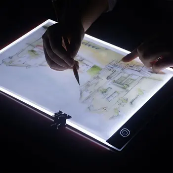 

A5 Ultra-thin LED Digital Tablet Graphic Tracing Copy Board Painting Writing 3-Level Dimmable with Micro USB Cable for Dropship