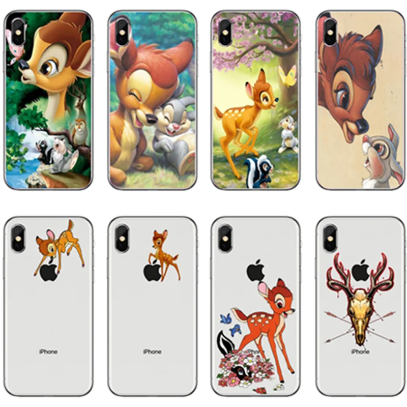Seracase Bambi и Thumper Мягкий ТПУ силиконовый чехол для iPhone 8X7 Plus 6 6SPlus 5 5S SE | Мобильные
