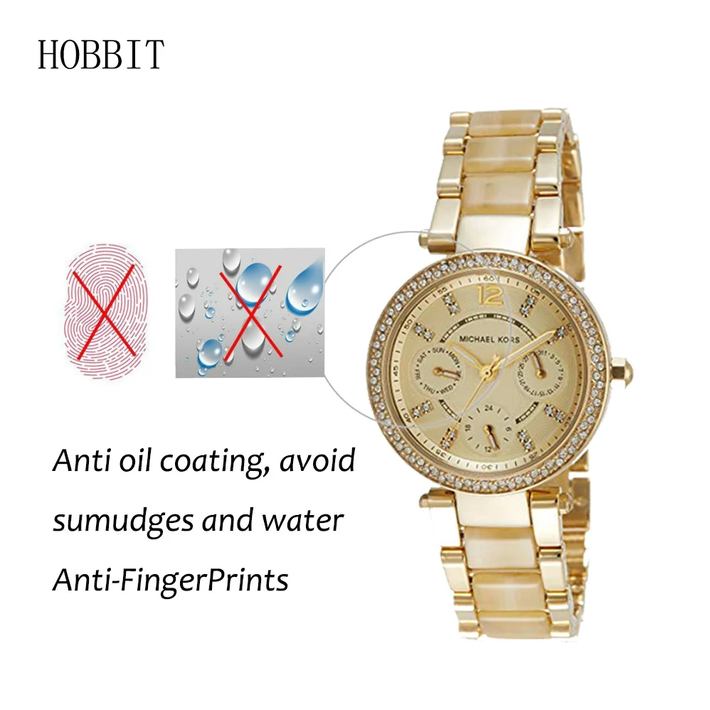 3Pack For Michael Kors MK5842 MK6239 MK6327 MK6110 Nano Explosion-proof Screen Protector Anti-shock Smart Watch LCD Film