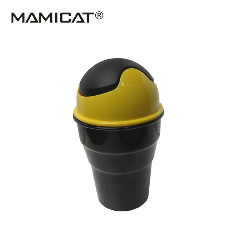 Cup type Car Mini Trash Can Garbage Dust Case Holder Bin car styling Trash Rubbish Mini
