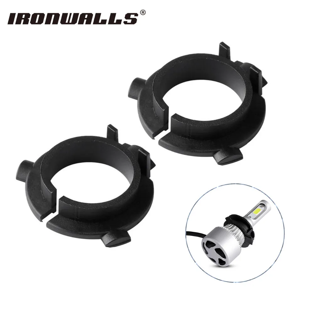 Ironwalls H7 Car Led Headlight Adapter Base kit Bulb Holder light