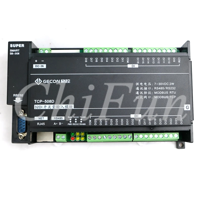 Модуль Ethernet 32 way DI модуль контроля сбора промышленного оборудования Modbus RTU порты