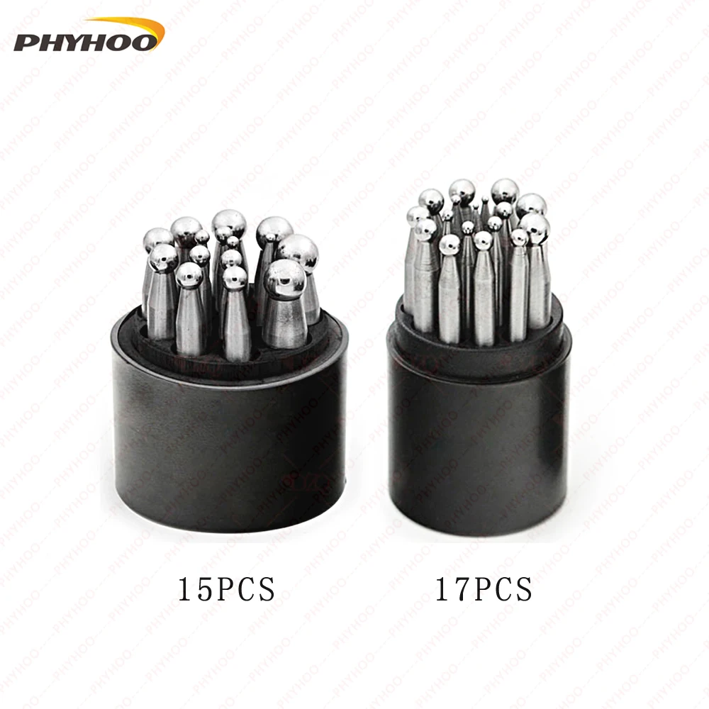 15pcs engraving tool flat set Dapping Block Set,jewelry making blocks