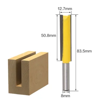 

DRELD 1pc Wood Cutter 8mm Shank Extra Long Flush Trim Router Bit Milling Cutters Woodworking Tools herramientas para carpinteria