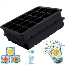 20 отверстий лоток для льда Силиконовый Лоток Для Льда 2,5 см квадратный силиконовый кубик льда Форма для мороженого инструмент ресторанные принадлежности