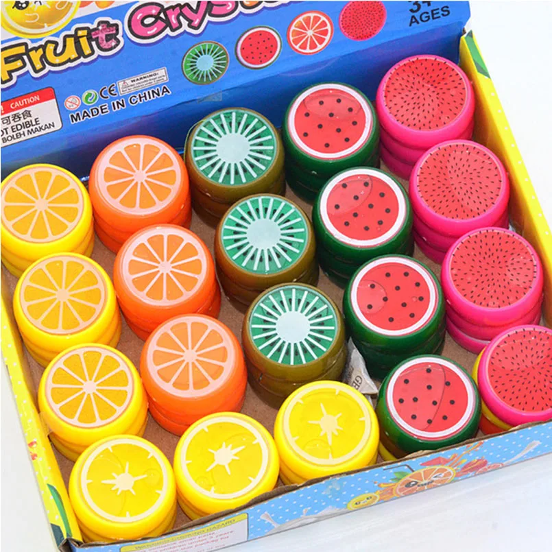 

60 Piece Colorful Fruit Slime Toy Crystal Mud Fluffy Slime Magnetic Polymer Clay Plasticine Mud Anti-stress Playdough Child Toys