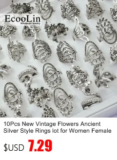 8 шт. модные многоцветные кольца с серебряным покрытием из горного хрусталя для женщин ювелирные изделия партия LR156