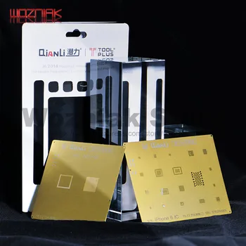 

QIANLI IOS Golden 2D 3D STENCIL Net NAND Baseband IC/CPU A8 A9 A10 A11 Tin reballing Template for IPHONE Grooved Tin Planting