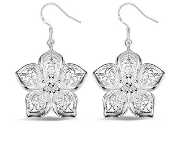 

XIYANIKE Big Brand 925 Sterling Silver Fashion Hollow Roses Earrings For Women Sterling-silver-jewelry Oorbellen Brincos VES6510