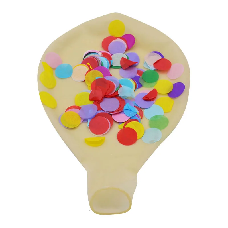 Забавные креативные 36 дюймов гигантские надувные шары конфетти из папиросной бумаги шар Рождественский детский костюм для свадьбы День рождения декоративные принадлежности - Цвет: Multicolor
