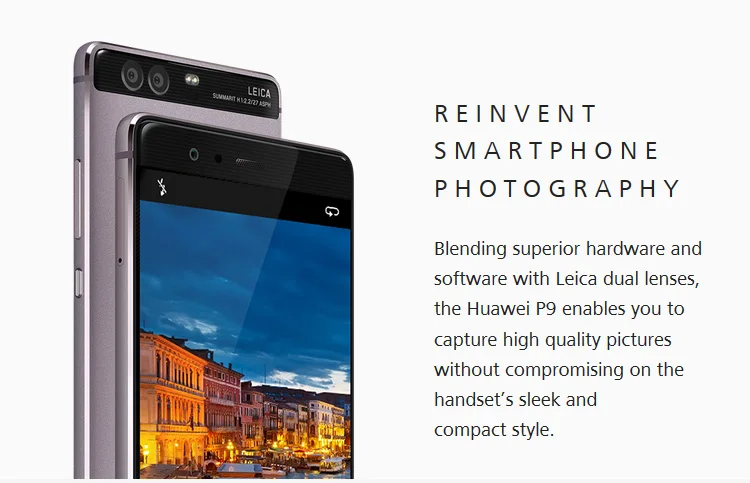 HUAWEI P9 4GB RAM 64GB ROM Hisilicon Kirin 955 2.5GHz Octa Core 5.2 Inch 2.5D FHD Screen Android 6.0 4G LTE Smartphone