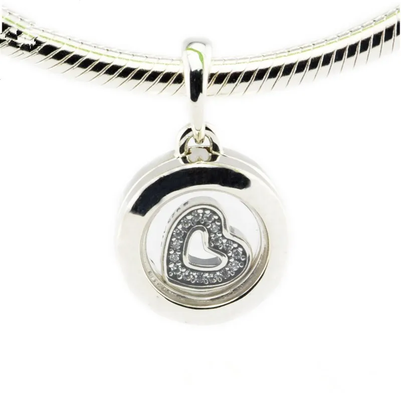 DIY Fits For women Pandora Bracelets Floating Locket Charms with