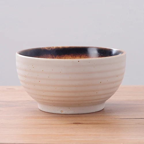 7 дюймов креативный японский стиль керамическая раменская чаша фруктовая миска для салата для супа риса чаша фарфоровые столовые приборы кухонные принадлежности - Цвет: A