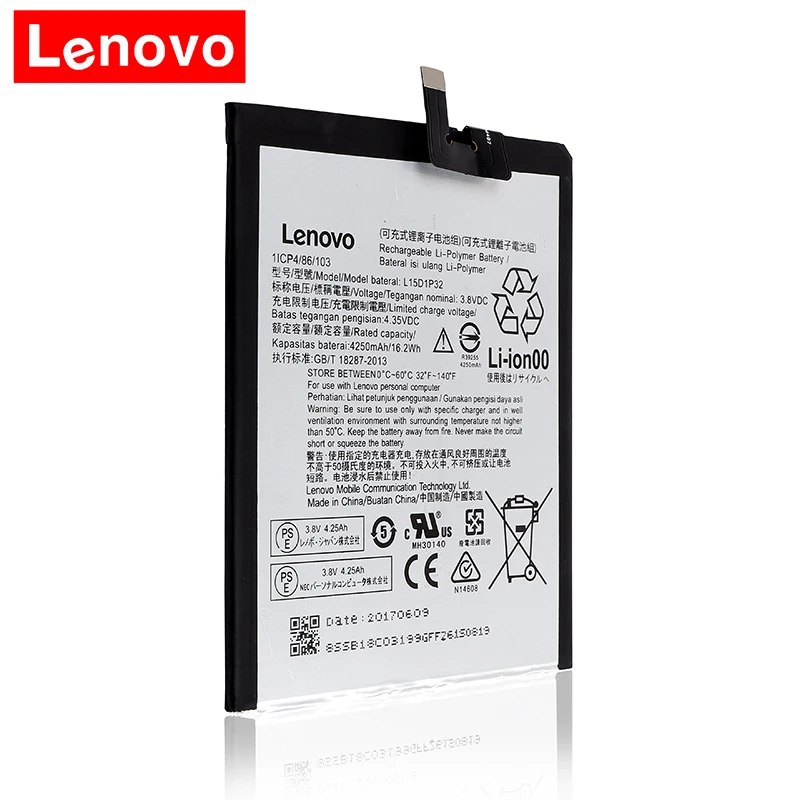 2018 оригинальный 4250mAh L15D1P32 для Lenovo PB1-750 PB1-750N PB1-750M PHAB PB1-750P Battery l15d1p32 | Мобильные