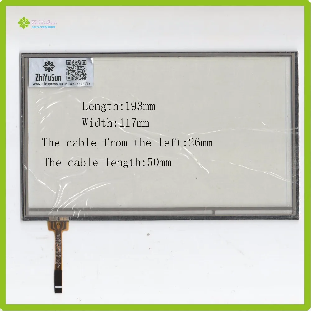 

ZhiYuSun KDT-6218 8Inch 193mm*117mm 4Wire Resistive TouchScreen Panel Digitizer 193*117 this is compatible