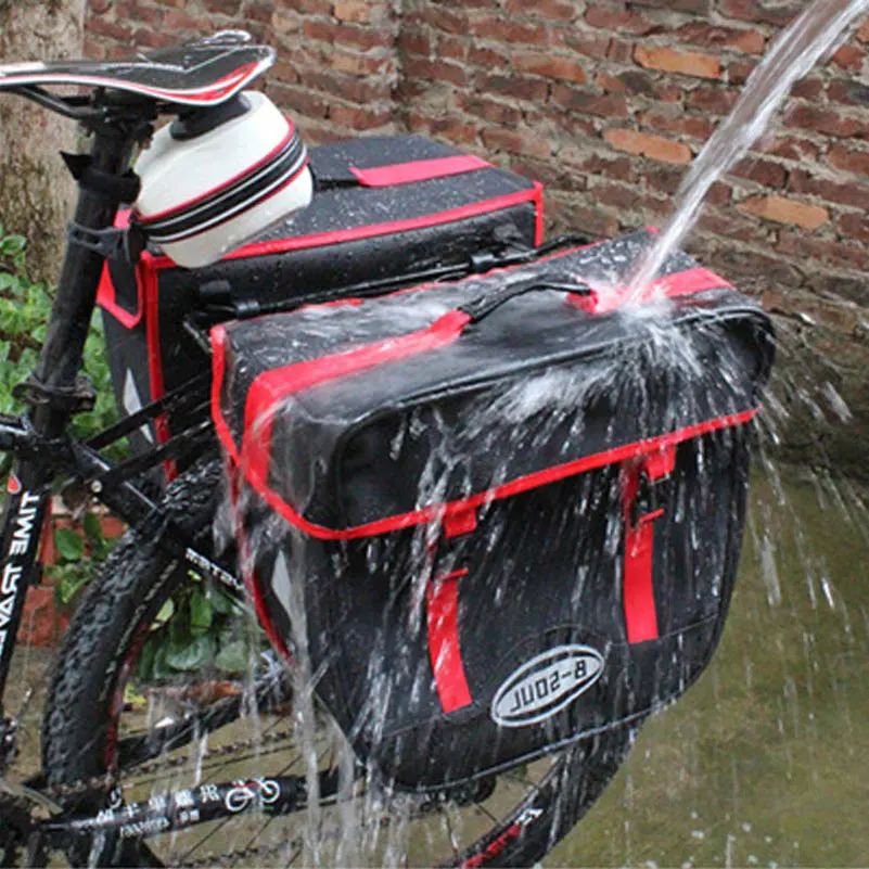 MOVIGOR 25L/pcs Bicycle Rear Seat Trunk Bag Waterproof Big Huge Capacity Bike Saddle Panniers