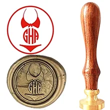 Biniki Круг вензеля письма Винтаж индивидуальный логотип роскошные Воск уплотнительное штамп латунь павлин металлической ручкой подарочный набор