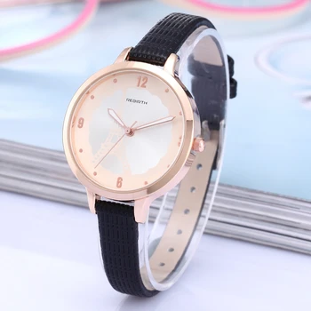 

2018 REBIRTH Women Quartz watch Brand Luxury Fashion Antique small Leather Dress female Wristwatch Relogio Feminino Montre