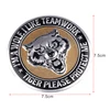 Coche-estilo de cabeza de lobo etiqueta 3D del coche de Metal de logotipo de moto emblema insignia decoración calcomanías Auto Accesorios ► Foto 3/5