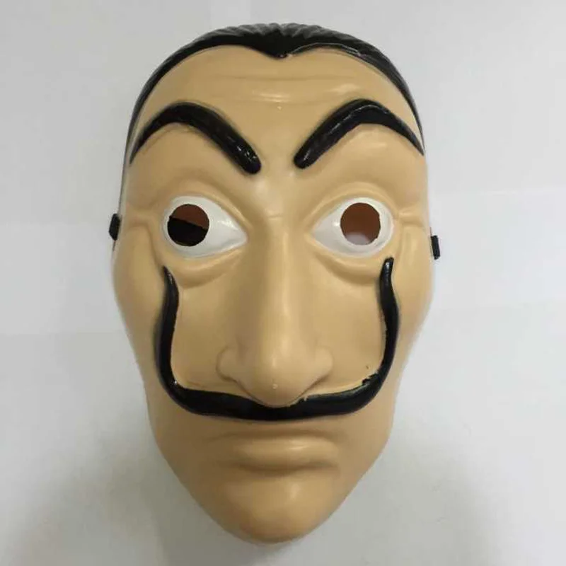 Комедия мастер La Casa De Papel Dali маска Хэллоуин Маскарад косплей Смешные аксессуары |