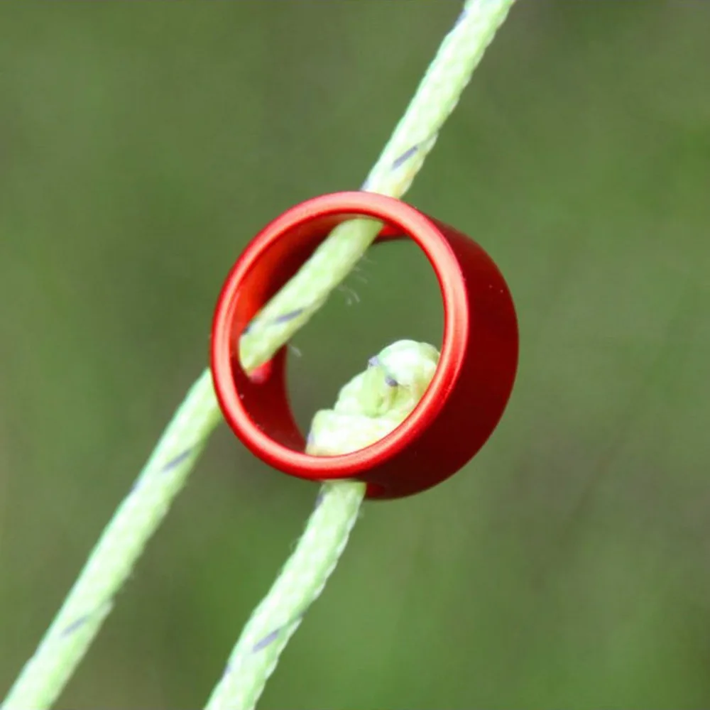 5PC Tent Rope Buckle Ring Outdoor Camping Tent Cord