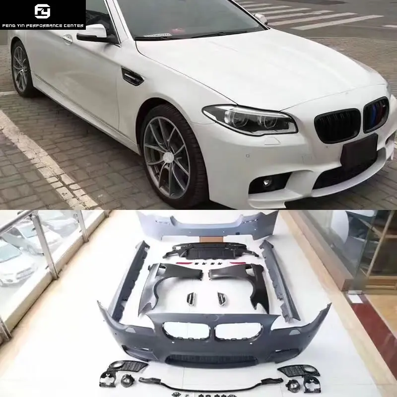 

F10 5 Series M-TECH style PP Unpainted front bumper Fender side skirts Rear bumper For BMW F10 Car body kit 11-15