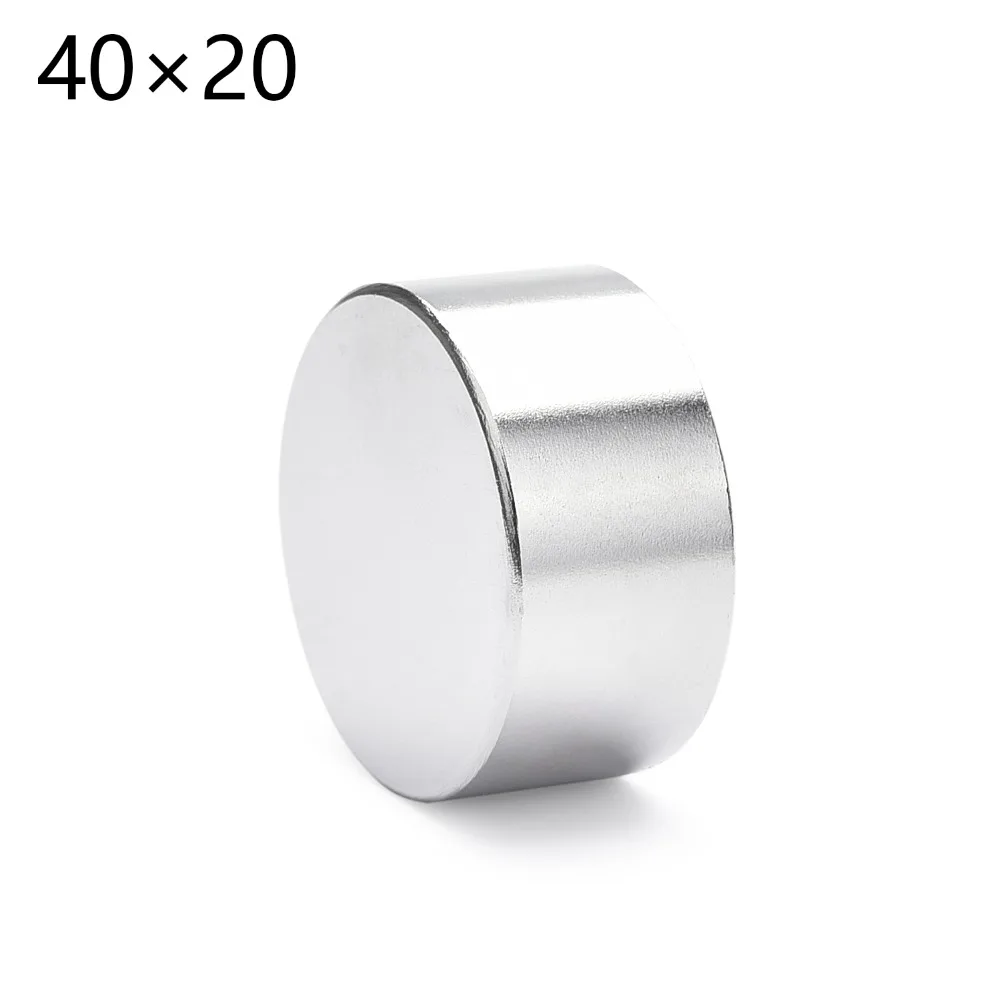 Неодимовые постоянные магниты круглые цилиндрические 40x20 мм 1 шт.|neodymium permanent