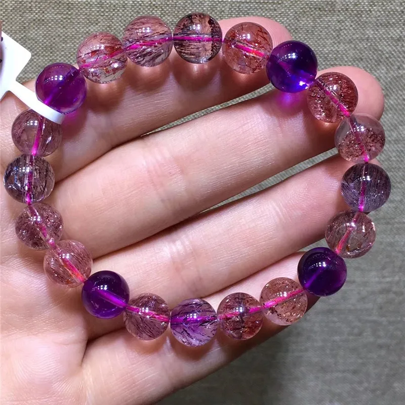 Natural Super Seven Melody Stone Rutilated Quartz Bracelet (1)