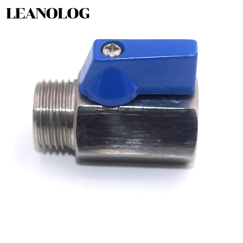

BSPP Screw Thread Water Oil Gas Stainless Steel SS304 One Piece 3/4" Male/Female Mini Ball Valve
