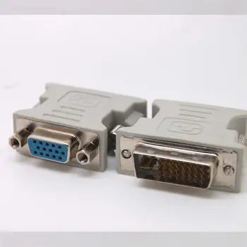 

10pcs DUAL LINK DVI-I 24+5 Pin Male to 15 Pin VGA Female Adapter