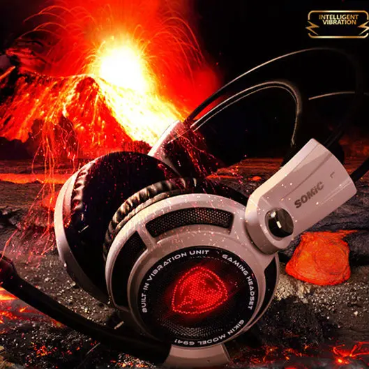 

Somic G941 Gaming Headset Headband Headphone 7.1 Virtual Surround Sound USB Vibrating Function Microphone Voice Control