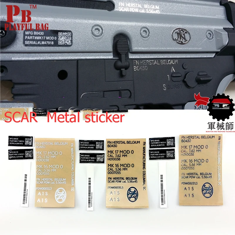 

PB Playful bag Gel ball guns for jinming scar DIY metal sticker.