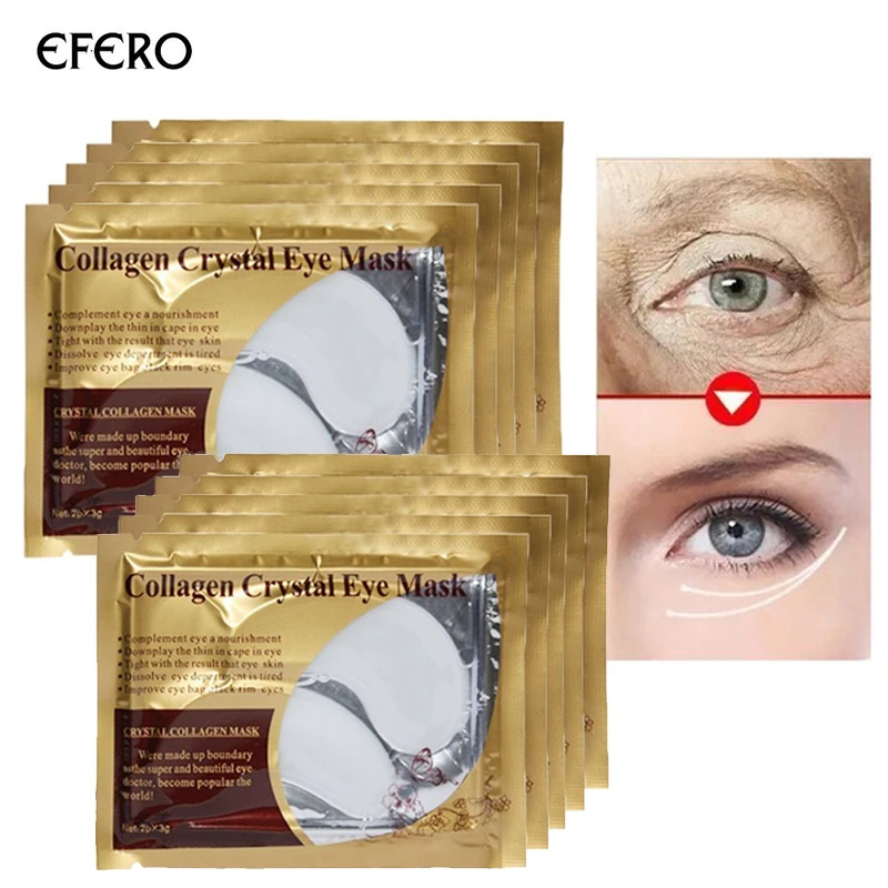 

20pcs=10Pair Eyelid Patch Anti-Wrinkle Crystal Collagen Eye Mask Remove Black Eye Deep Moisturizing Skin Anti Wrinkle Eye Mask