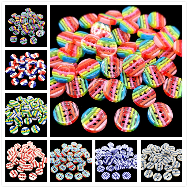 20pcs Beautiful Resin Round Buttons Sewing DIY Clothing Accessor