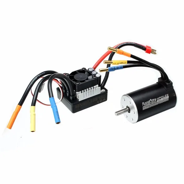Racerstar 3660 бесщеточный водонепроницаемый двигатель 80A ESC для 1/8 1/10 короткофокусного