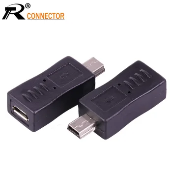 

100pcs Micro USB female to MINI USB connector USB connector USB2.0 adapter supports power supply and data transmission