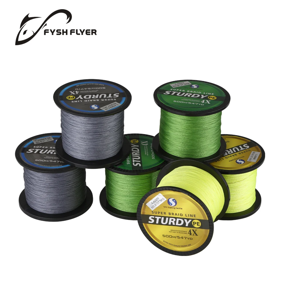 

Multicolor 500M 4X Braided Fishing Line, 0.1 0.13 0.17 0.23 0.32 0.4mm 8 10 20 30 40 60LB Super Strong Japan PE Fish Line