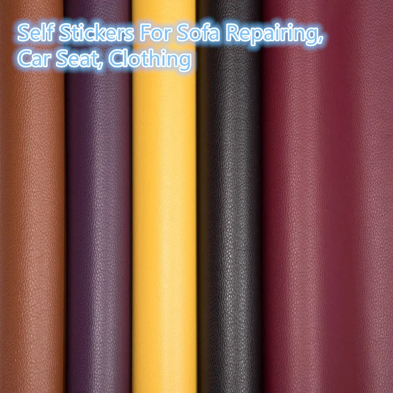 USEFUL 50x137cm Self Stick No Ironing Repairing Leather PU Fabric Stickers Patches For Sofa, Car