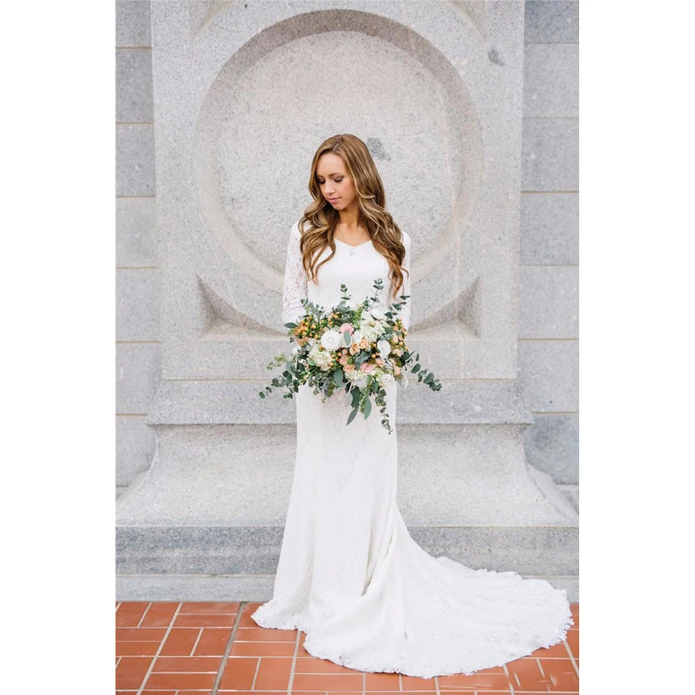 vintage-modest-wedding-dresses-with-long
