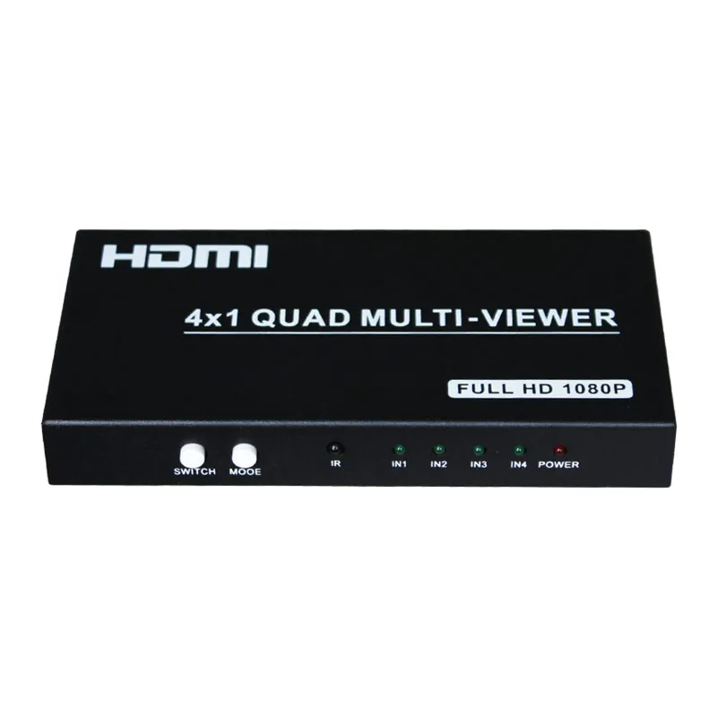 4 x 1 out Quad Multi-View HDMI Switcher support