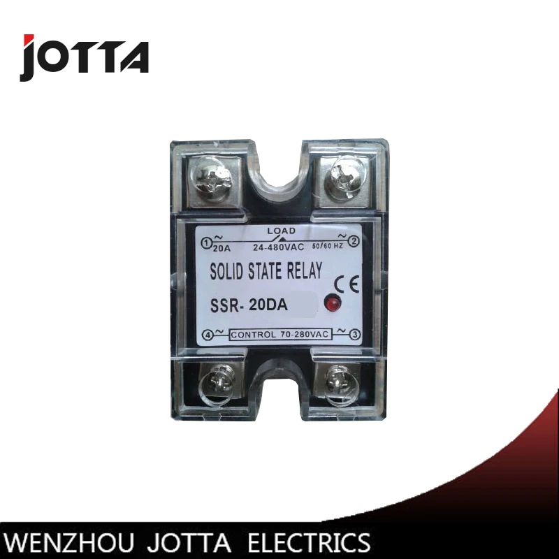 

SSR -20DA DC control AC SSR Single phase Solid state reles solidos