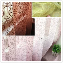 Europe style Embroidered Custom made finished curtain custom window tulle curtain for living room baby room Window screening