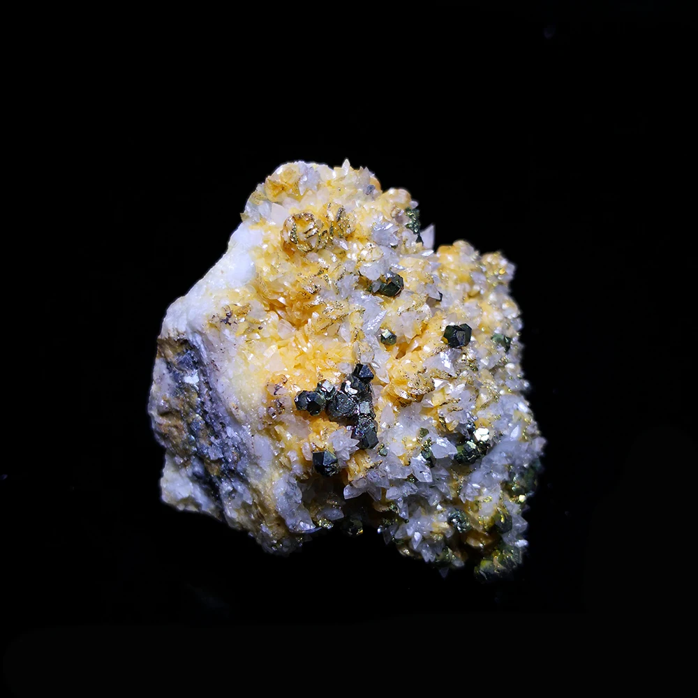 

221g NATURAL Stones and Minerals Rock white crystal calcite pyrite RARE ORE crystal UNIQUE SPECIMENS B11-44H