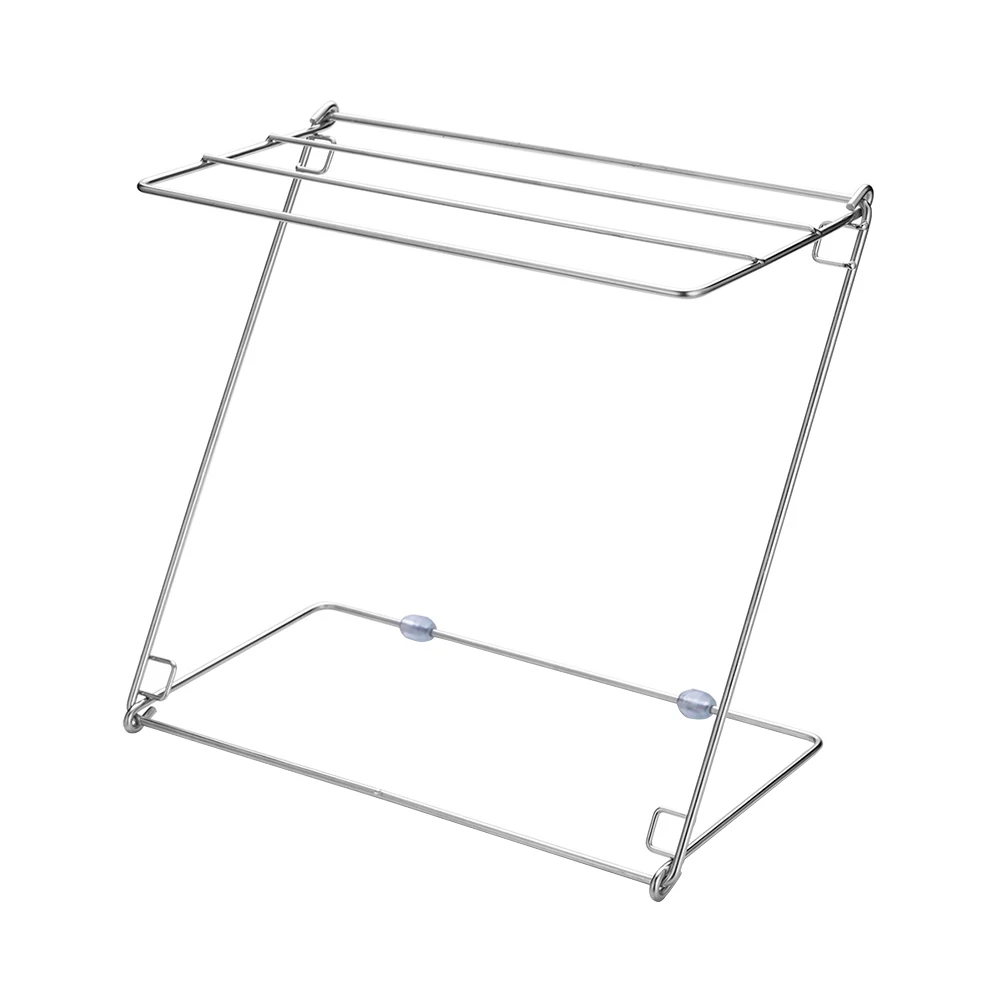 

Folding Towel Rack Stainless Steel Durable Cloth Holder Cloth Storage Rack Towel Rack Compact Tremendous Capacity Holder Rack